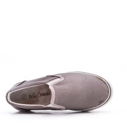 Basket gris enfant sans lacet
