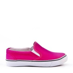 Zapatillas sin cordones fucsia para niños