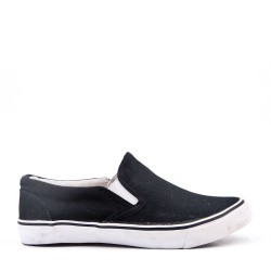 Black child sneaker without lace