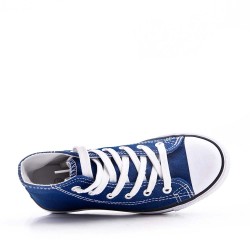 Child's jean sneaker with lace