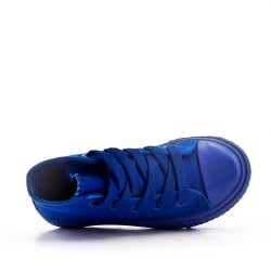 Basket bleu enfant à lacet