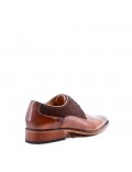 Faux leather derby