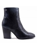 Faux leather ankle boot