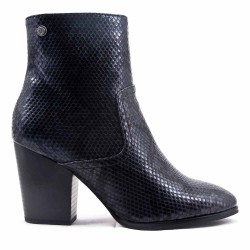 Faux leather ankle boot