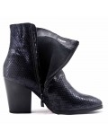 Faux leather ankle boot