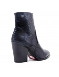 Faux leather ankle boot