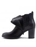 Faux leather ankle boot