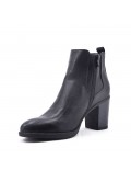 Faux leather ankle boot