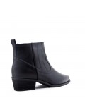 Faux leather ankle boot