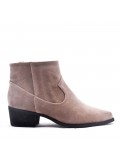 Ankle boot in faux suede