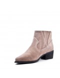 Ankle boot in faux suede