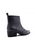 Faux leather ankle boot