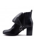 Faux leather ankle boot