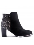 Ankle boot in faux suede