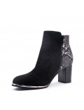 Ankle boot in faux suede