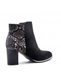 Ankle boot in faux suede