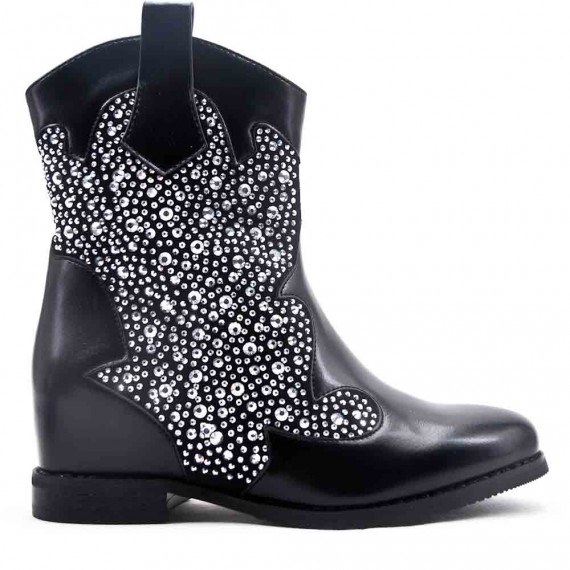fake leather ankle boots