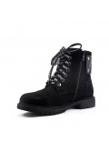 Ankle boot in faux suede