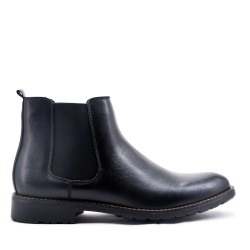Bottine en simili cuir