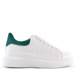 Basket à lacet en simili cuir pour femme