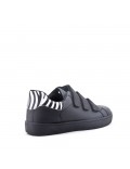 Women's faux leather sneaker