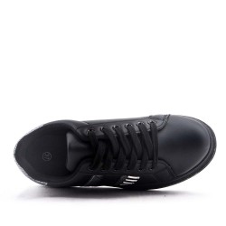 Women's faux leather sneaker