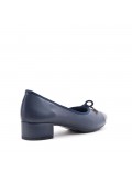 Medium heel pumps in faux leather for women