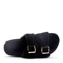 Zapatilla de piel 