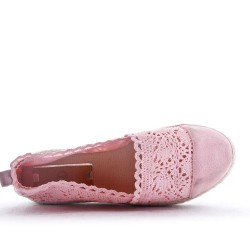 Faux Suede espadrilles for women