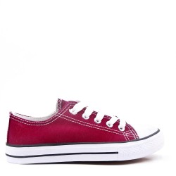 Cesta infantil fucsia con encaje