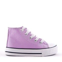 Cesta purple con cordones para niño