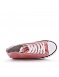 Cesta infantil con cordones rosa