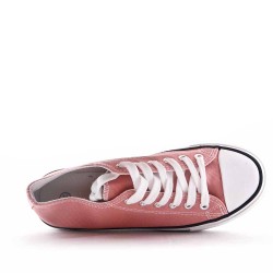 Cesta infantil con cordones rosa