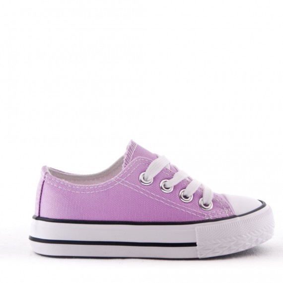 Cesta infantil con cordones violeta