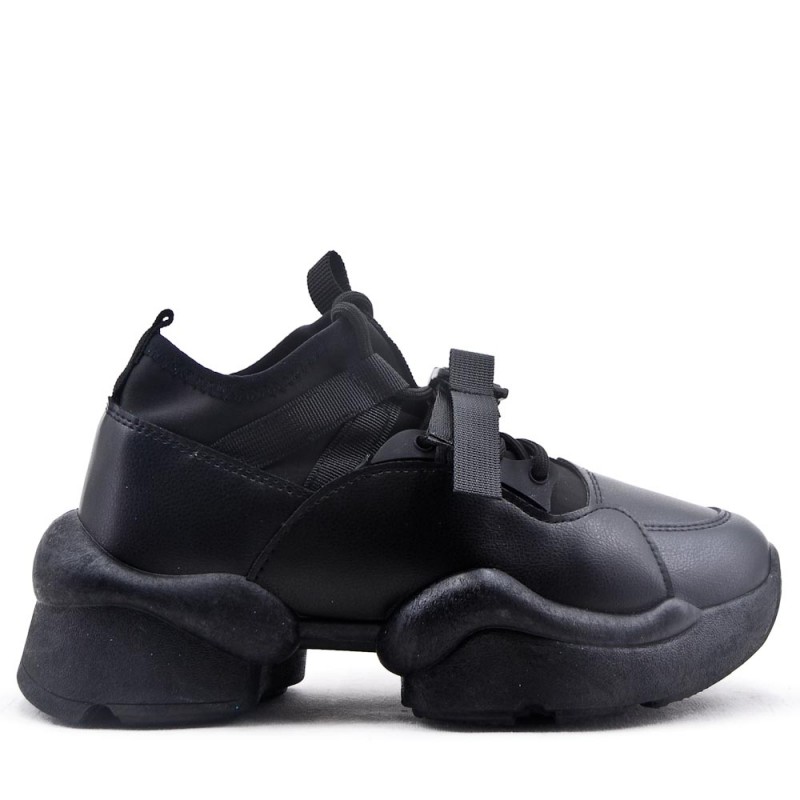 chaussure compensée lacet