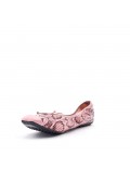 Plus size comfort ballerina with snake pattern print