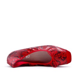 Ballerine confort imprimé motif serpent