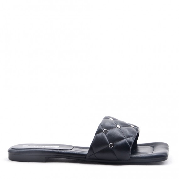 Faux leather slipper