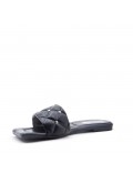 Faux leather slipper