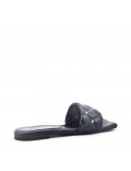 Faux leather slipper