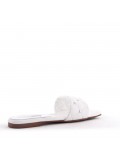 Faux leather slipper