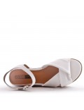 Wedge sandal with espadrille sole