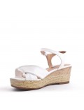 Wedge sandal with espadrille sole