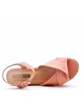 Wedge sandal with espadrille sole