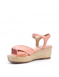 Wedge sandal with espadrille sole