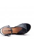 Wedge sandal with espadrille sole