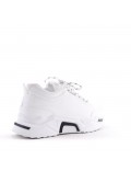 Women's faux leather lace up sneaker