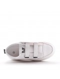 Velcro faux leather sneaker