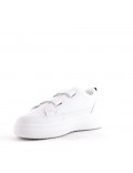 Velcro faux leather sneaker