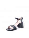 Faux leather heeled sandal